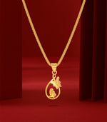 Butterfly Charm Gold Pendant