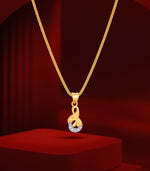 Flora Loop Gold Pendant
