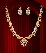 Ethereal Bloom Gold Necklace Set