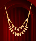 Gold Leaf Motif Necklace