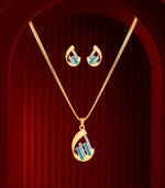 The Azure Muse Pendant Set