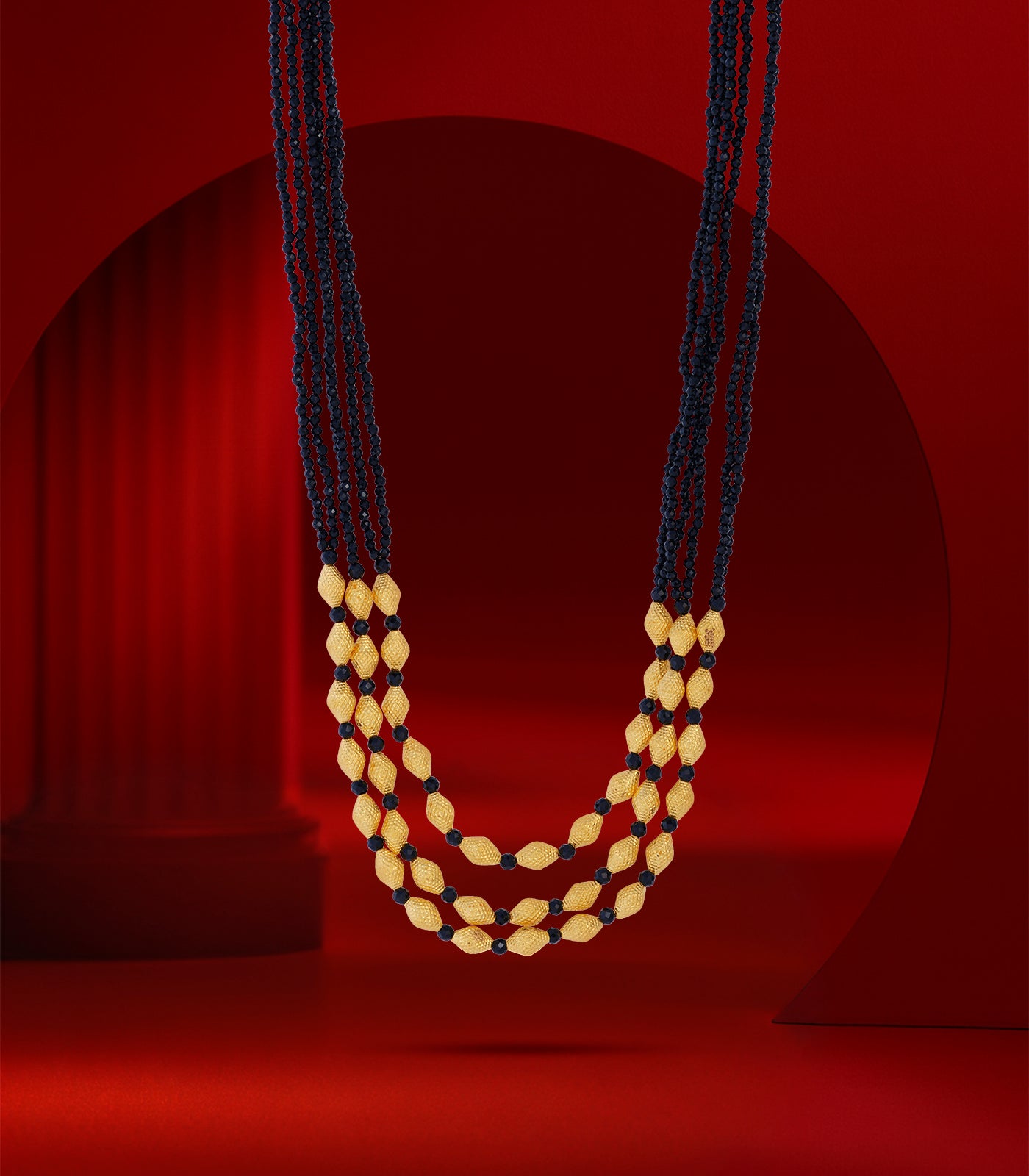Necklace Buy Layered Conical Black Bead Necklace @OnlinePNG