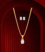 Single gem pendant set