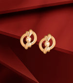 Shining Ribbon Knot Gold Tops