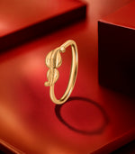 Shining Buds Gold Finger Ring