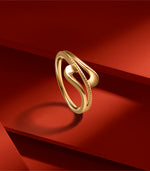 Aura Link Gold Finger Ring