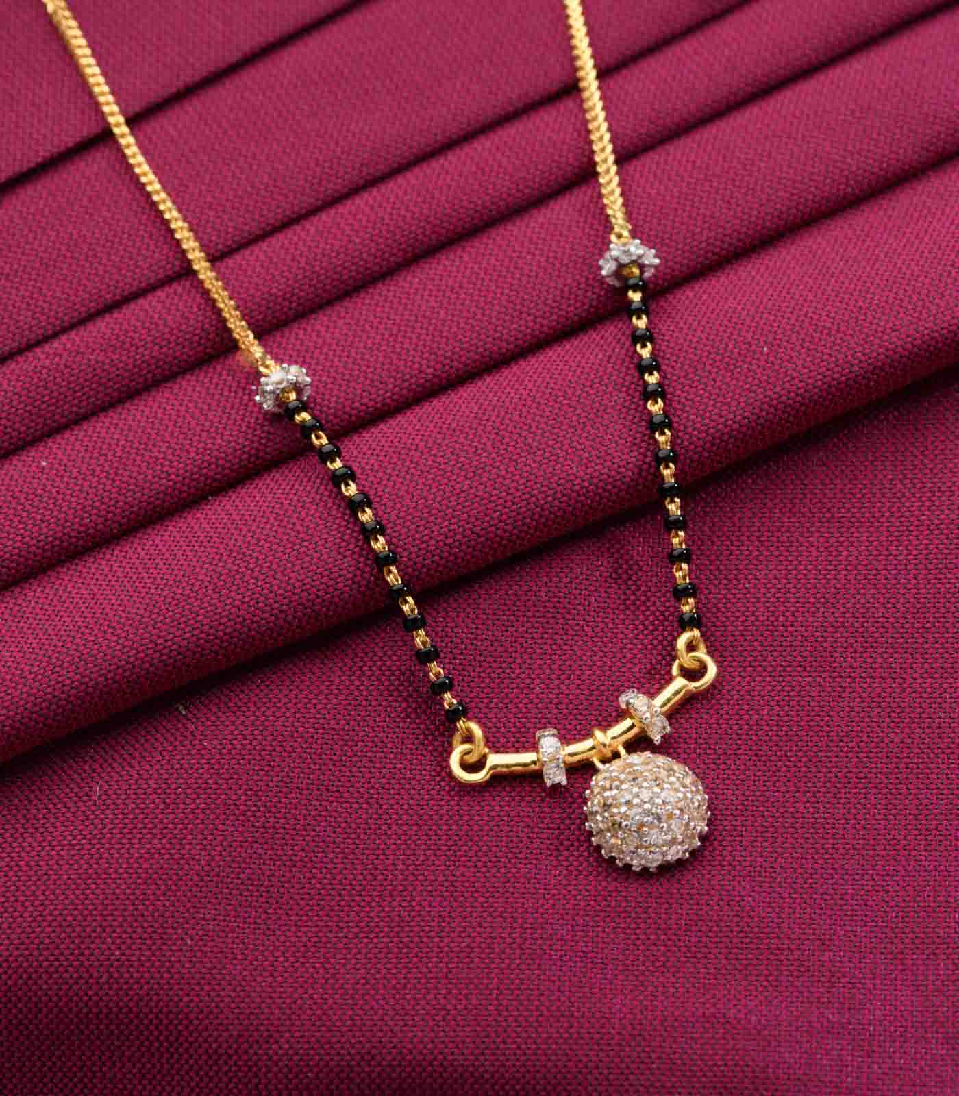 Gold Mangalsutra Designs Pn Gadgil Diamond Mangalsutra Single Stud