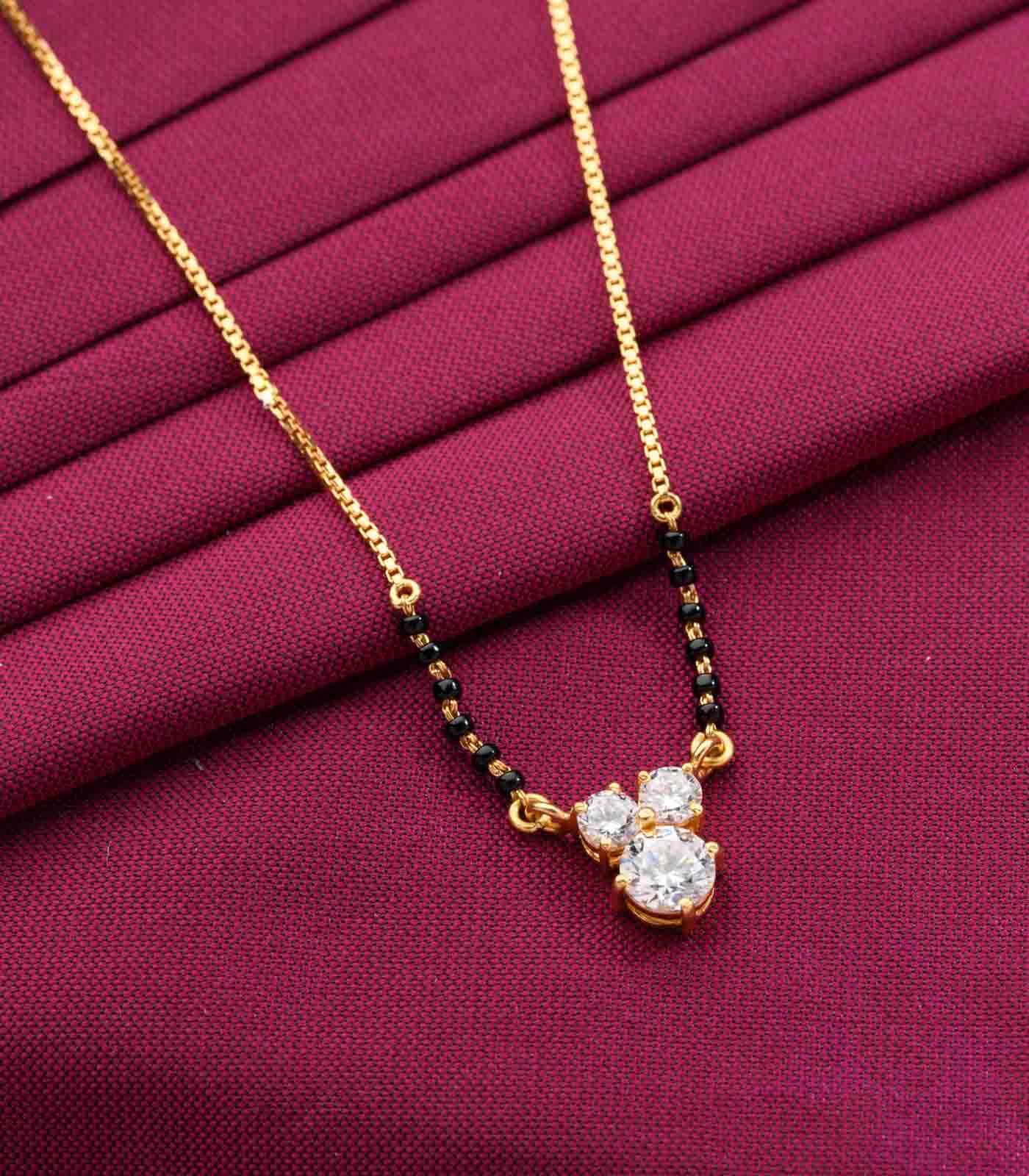 Black Beads Mangalsutra Gold Pn Gadgil And Sons Mangalsutra