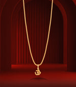 Om Gold Chain Pendant