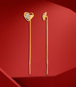 Gleaming Heart Cascade Gold Tops