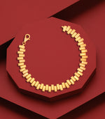 Golden Segment Link Bracelet