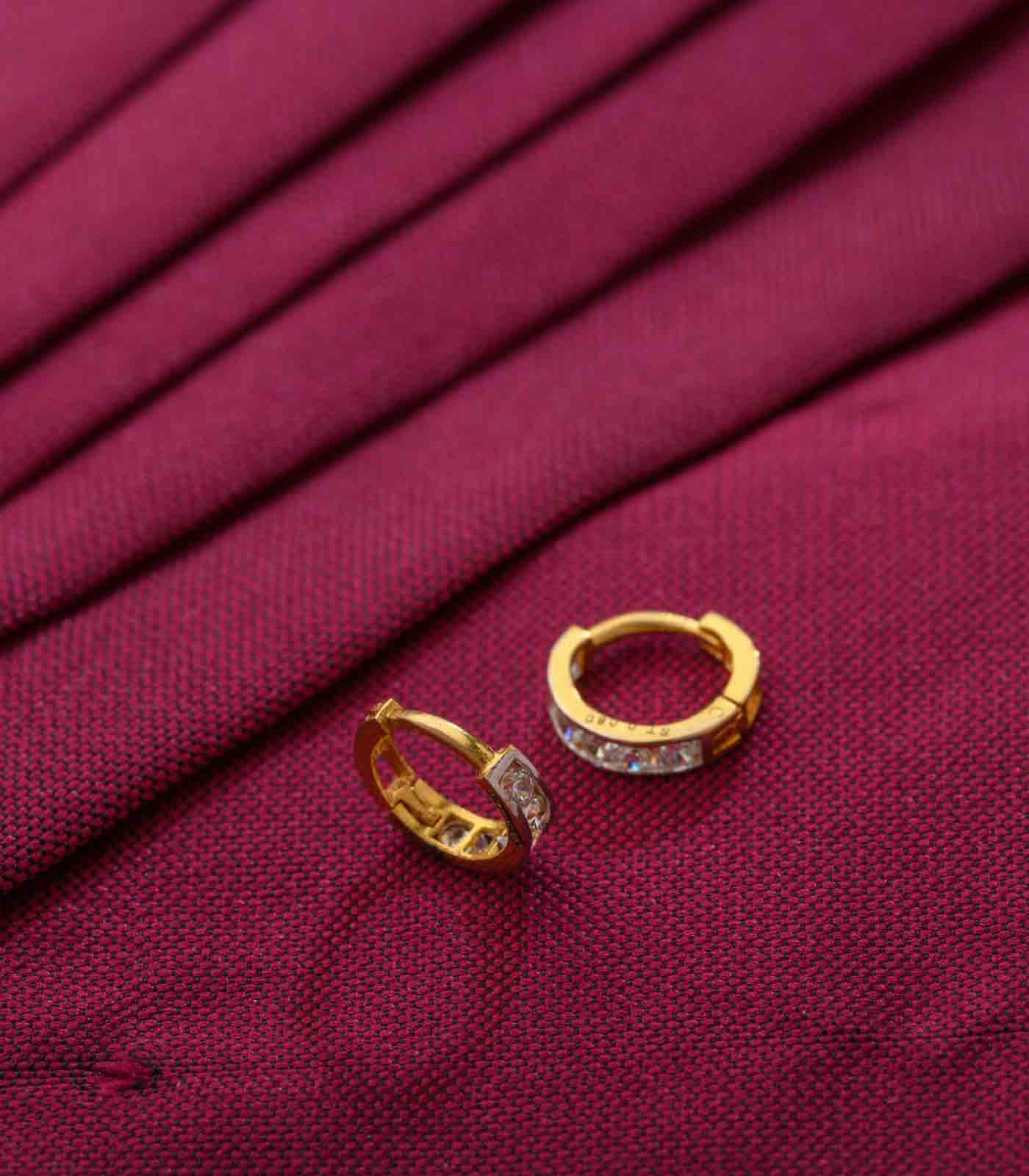 Earrings Buy Circle Stone Studded Earrings @OnlinePNG –