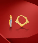 Nova Crest Gold Earrings