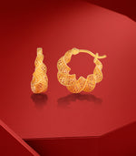 Golden Spiral Mesh Hoops