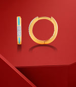 Aurelle Dual-Tone Gold Earrings