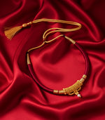 Dusky Maroon Thread Goph Necklace