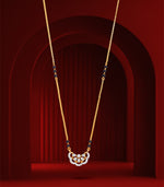 Radiant Crescent Gold Mangalsutra