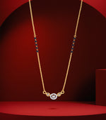 Studded Circle Gold Mangalsutra