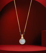 Classic Round Studded Gold Mangalsutra