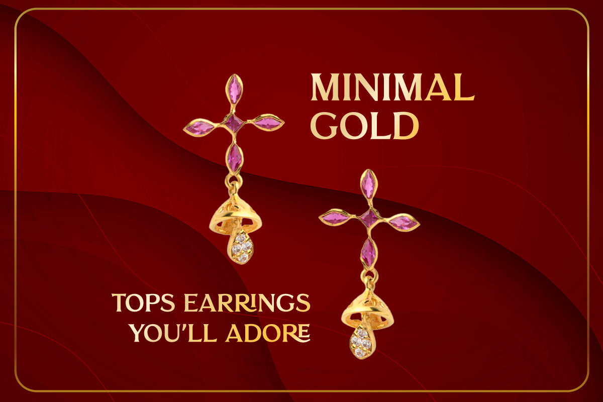 Minimal Gold Tops Earrings You’ll Adore