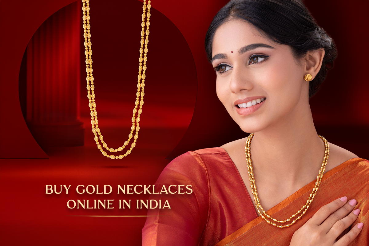 Buy Gold Necklaces Online in India
