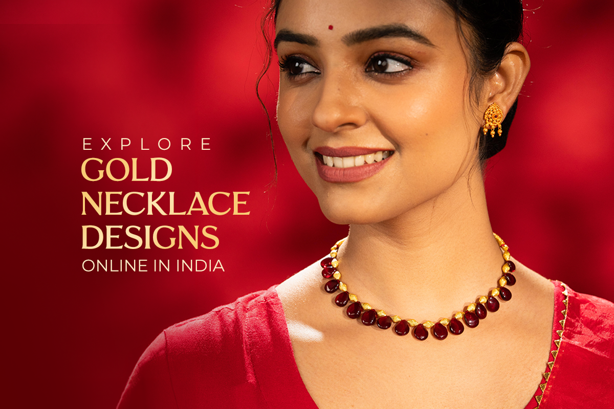 Explore Gold Necklace Designs Online in India