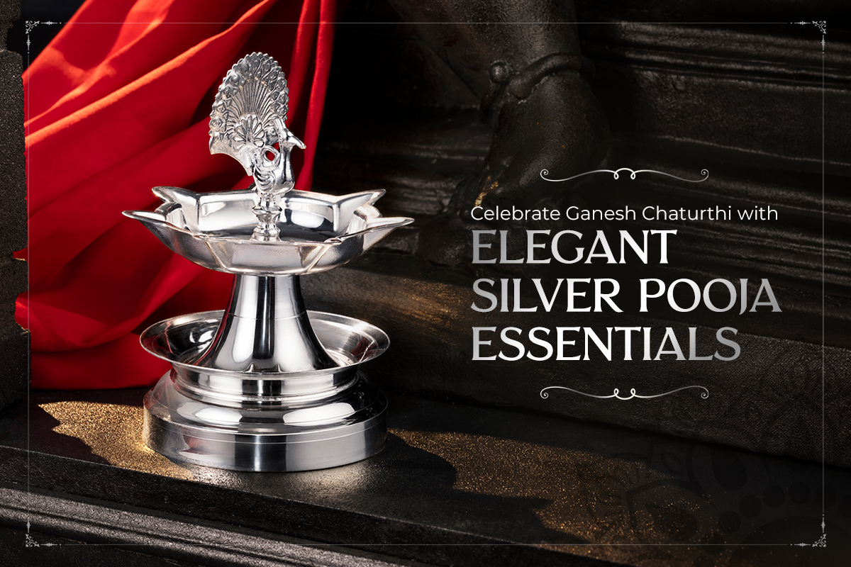 Celebrate Ganesh Chaturthi with Elegant Silver Pooja Essentials