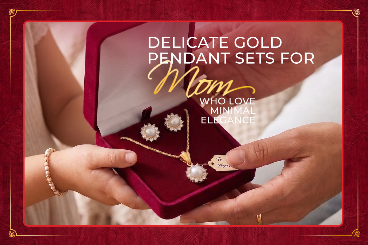Delicate Gold Pendant Sets for Moms Who Love Minimal Elegance