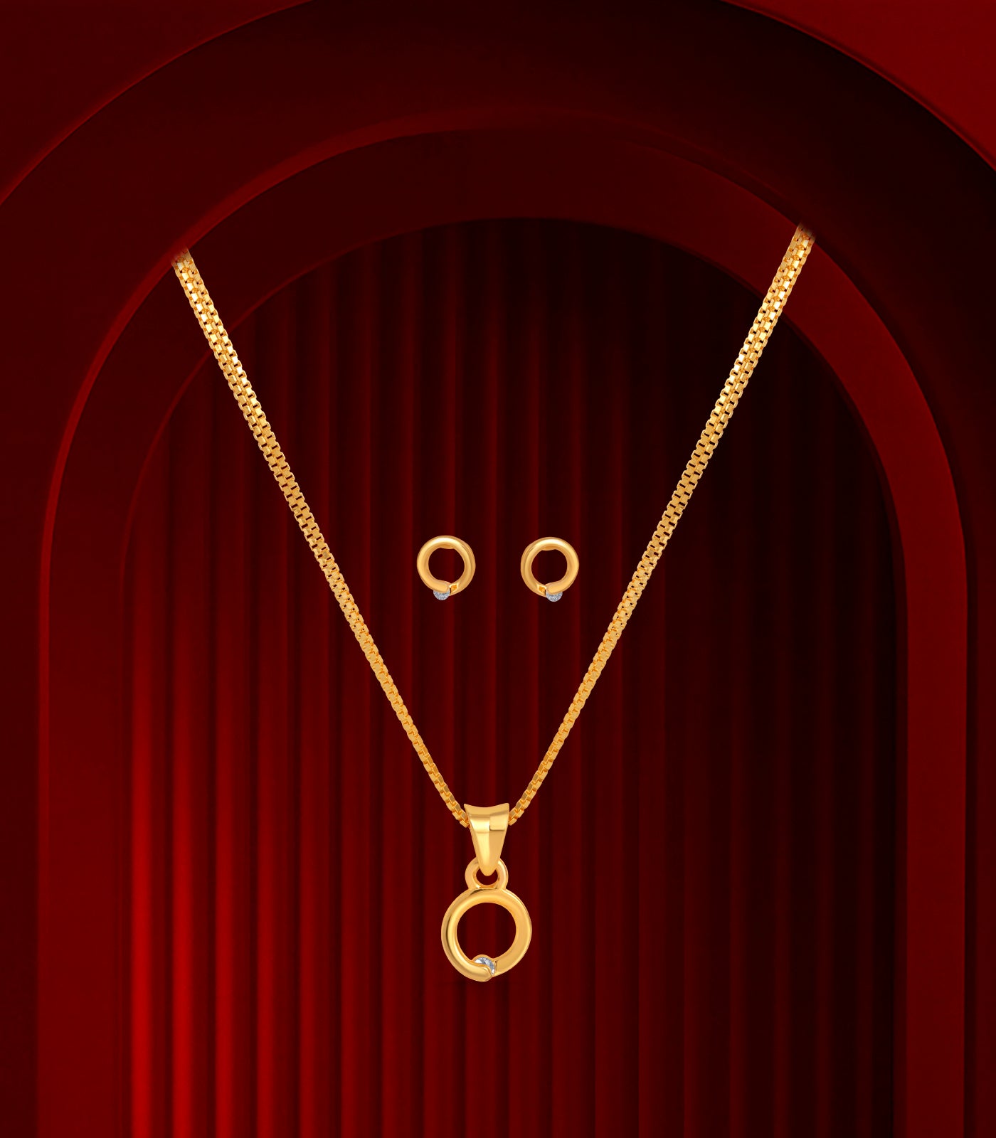 Single stud loop pendant set