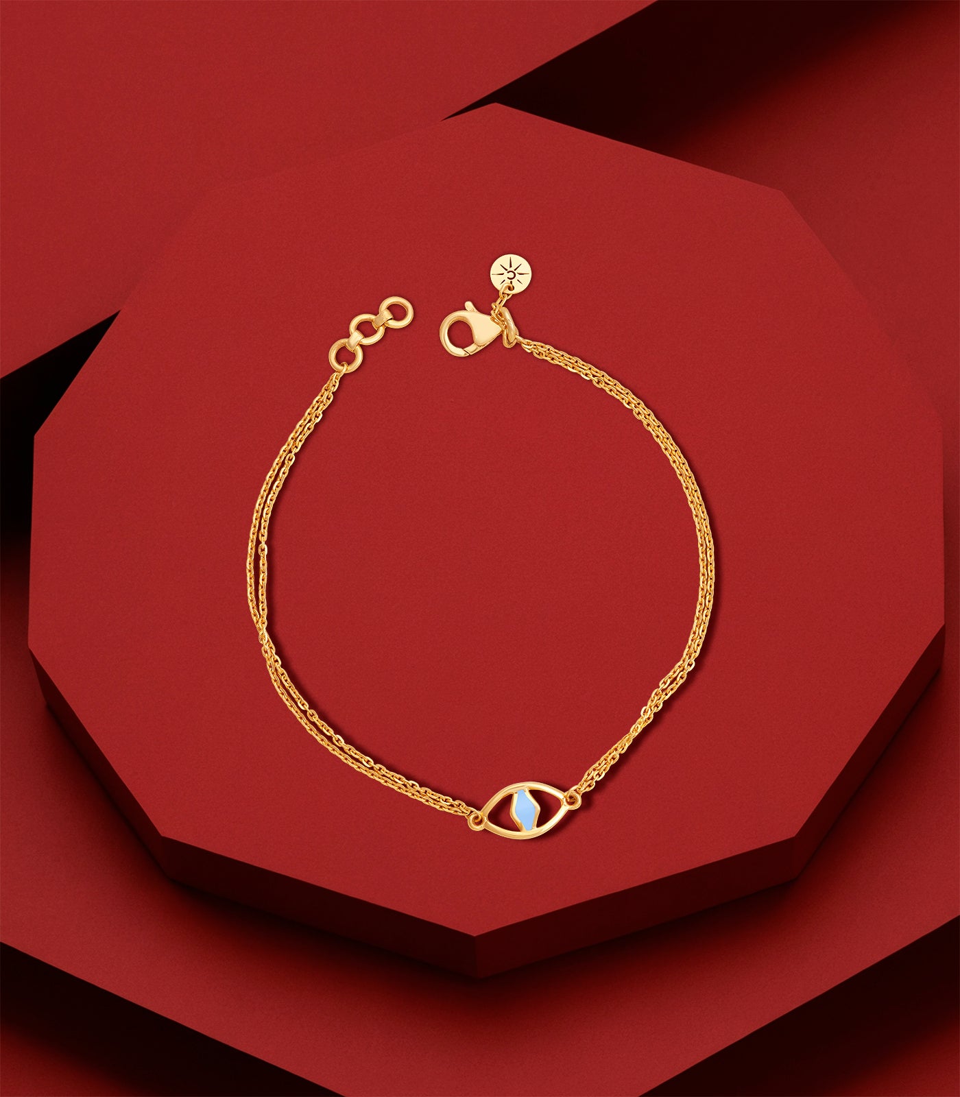 Radiant Gaze Gold Bracelet