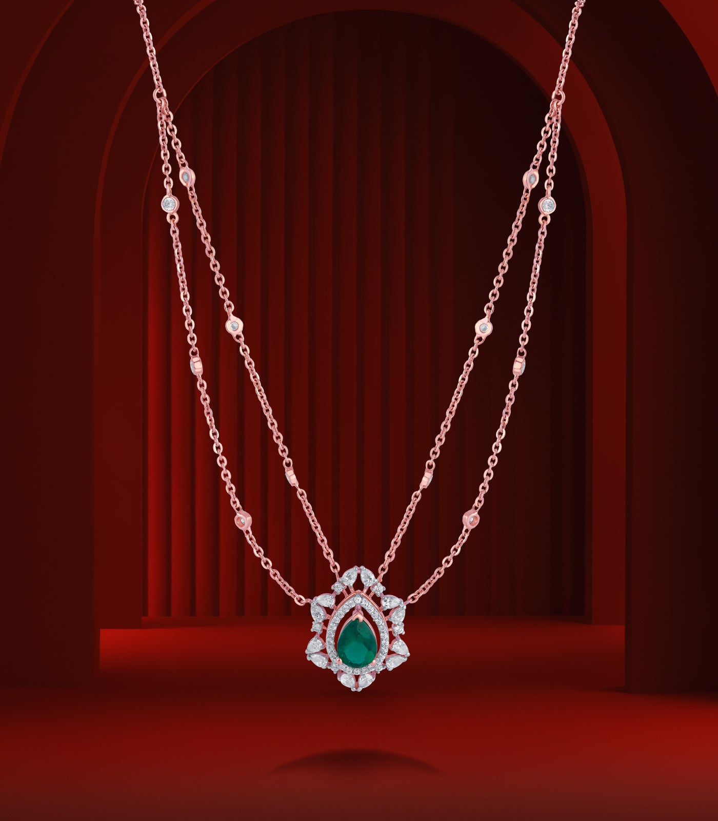 Royal Green Gem Necklace