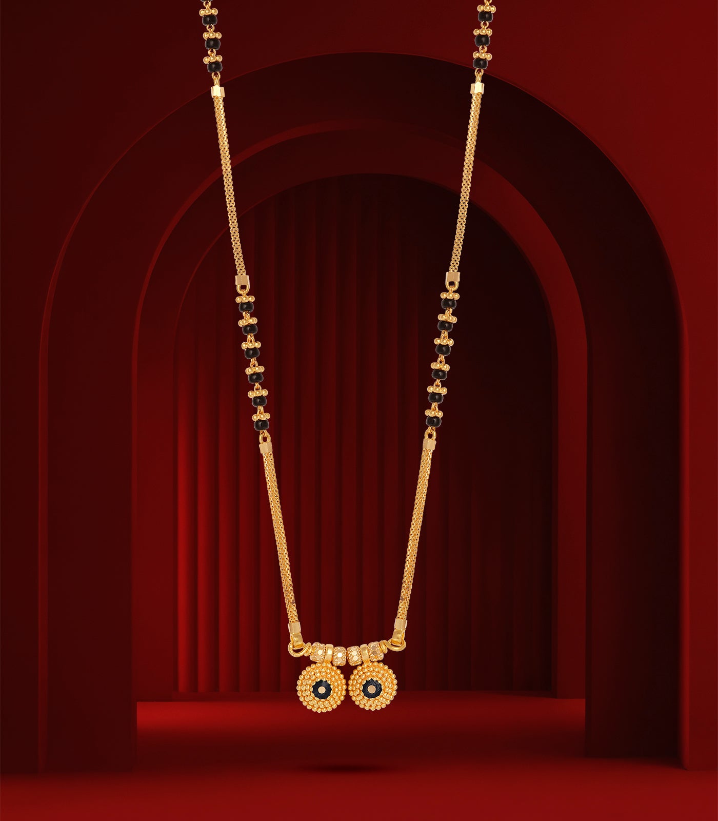 Textured Dorla Mangalsutra