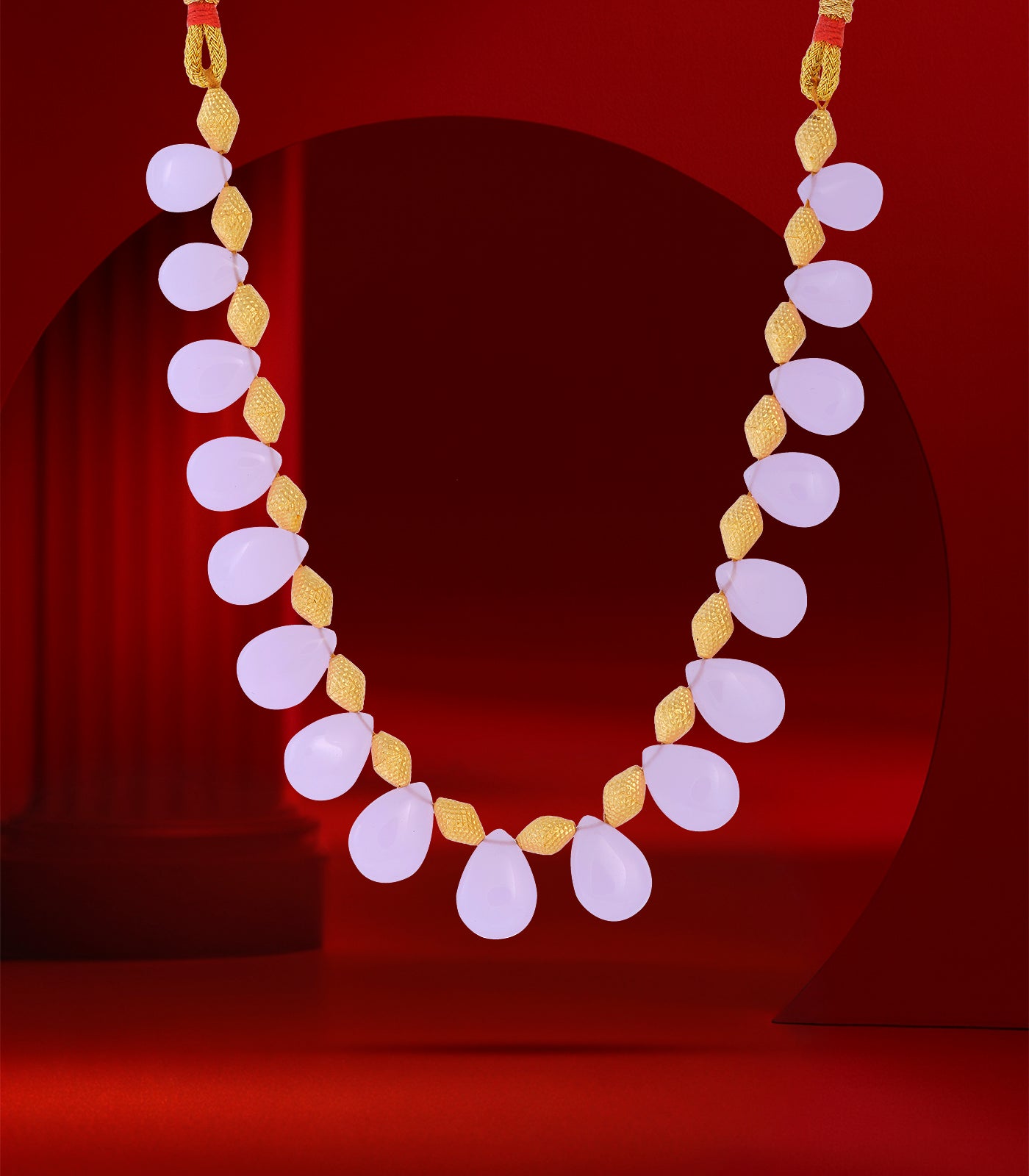 Soft Pink Petal Necklace