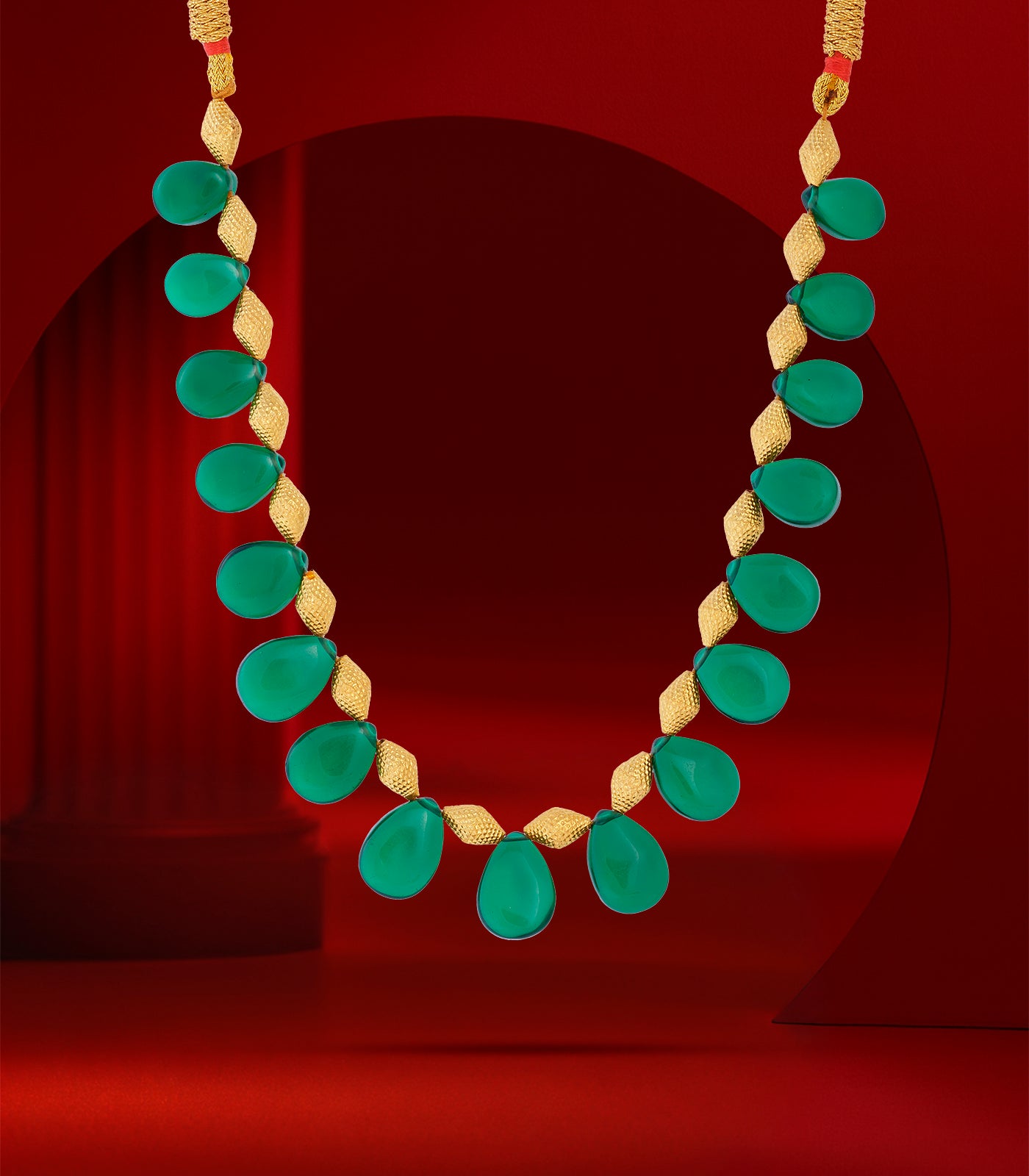 Green Petal Necklace