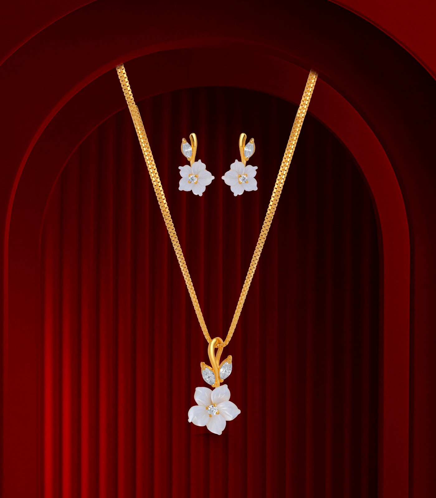 Floral Pendant Set