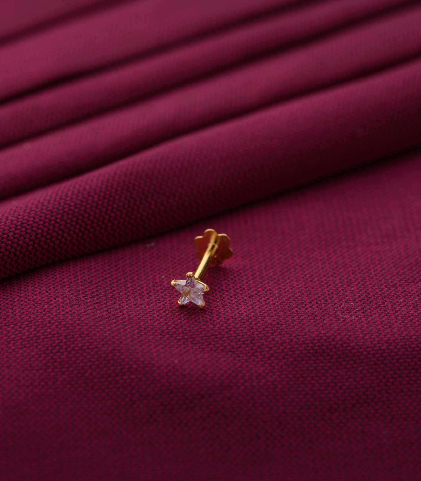 Flower Node Pin Buy Diamond Flower Nose Pin Classic Floral – P. N. Gadgil & Sons Ltd
