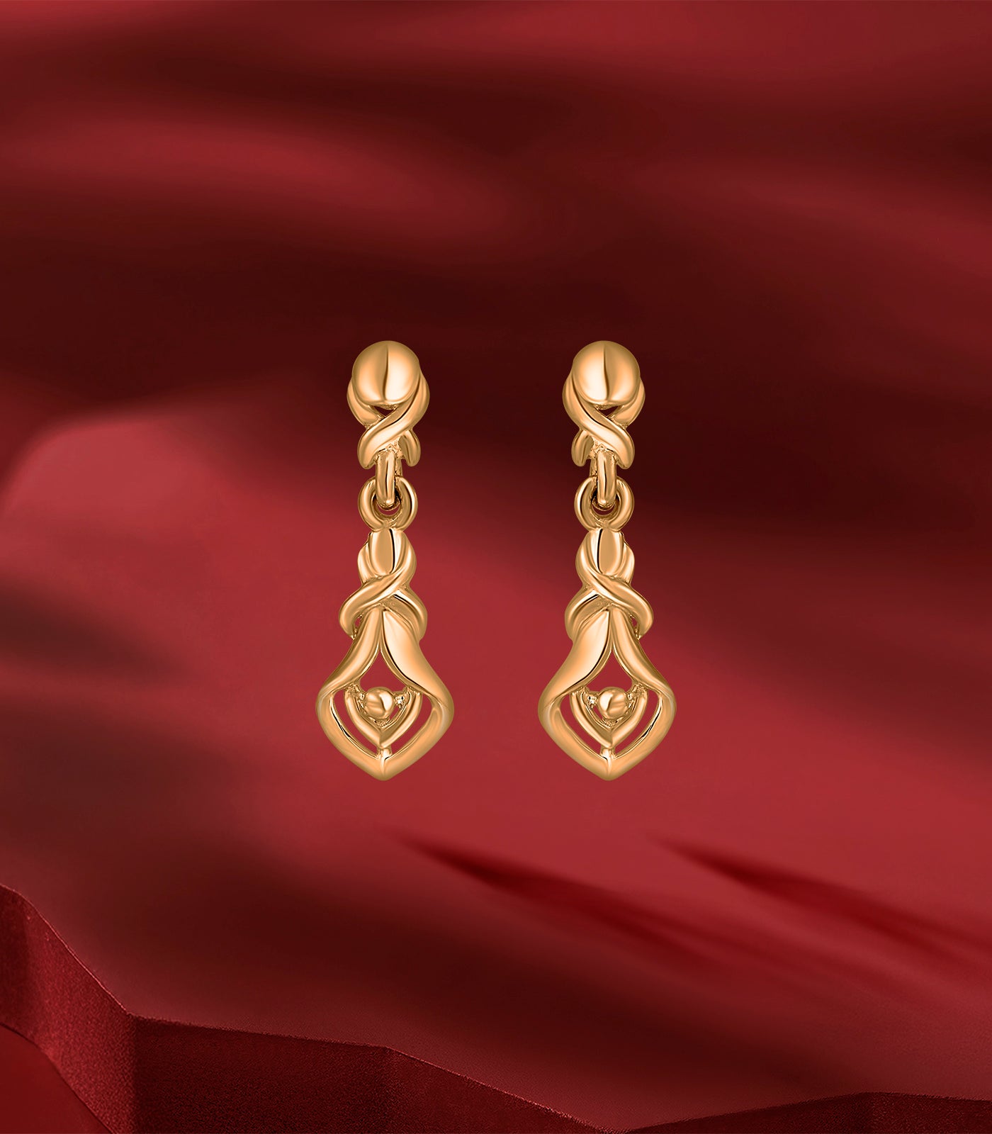 Dangling Elegance Gold Tops
