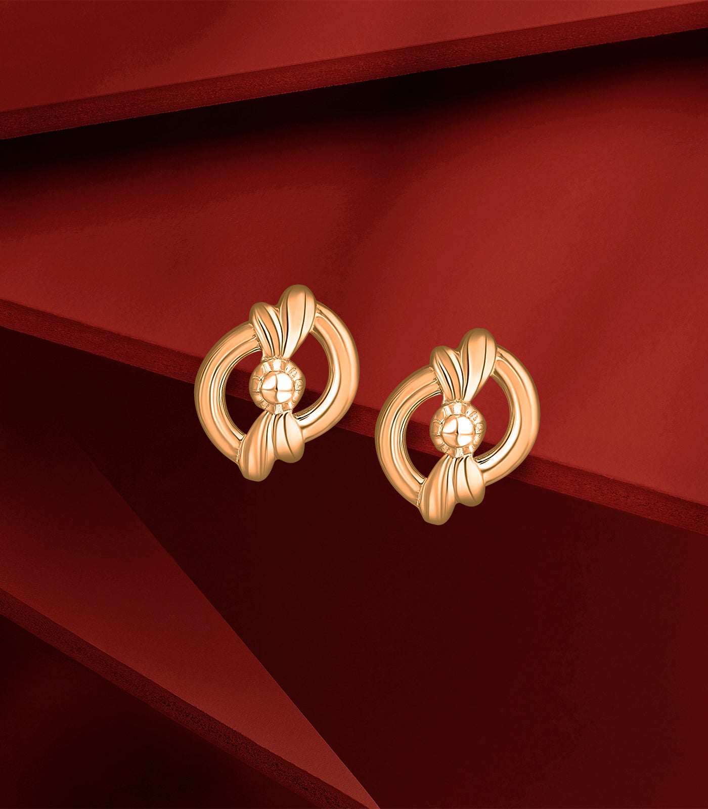 Shining Ribbon Knot Gold Tops
