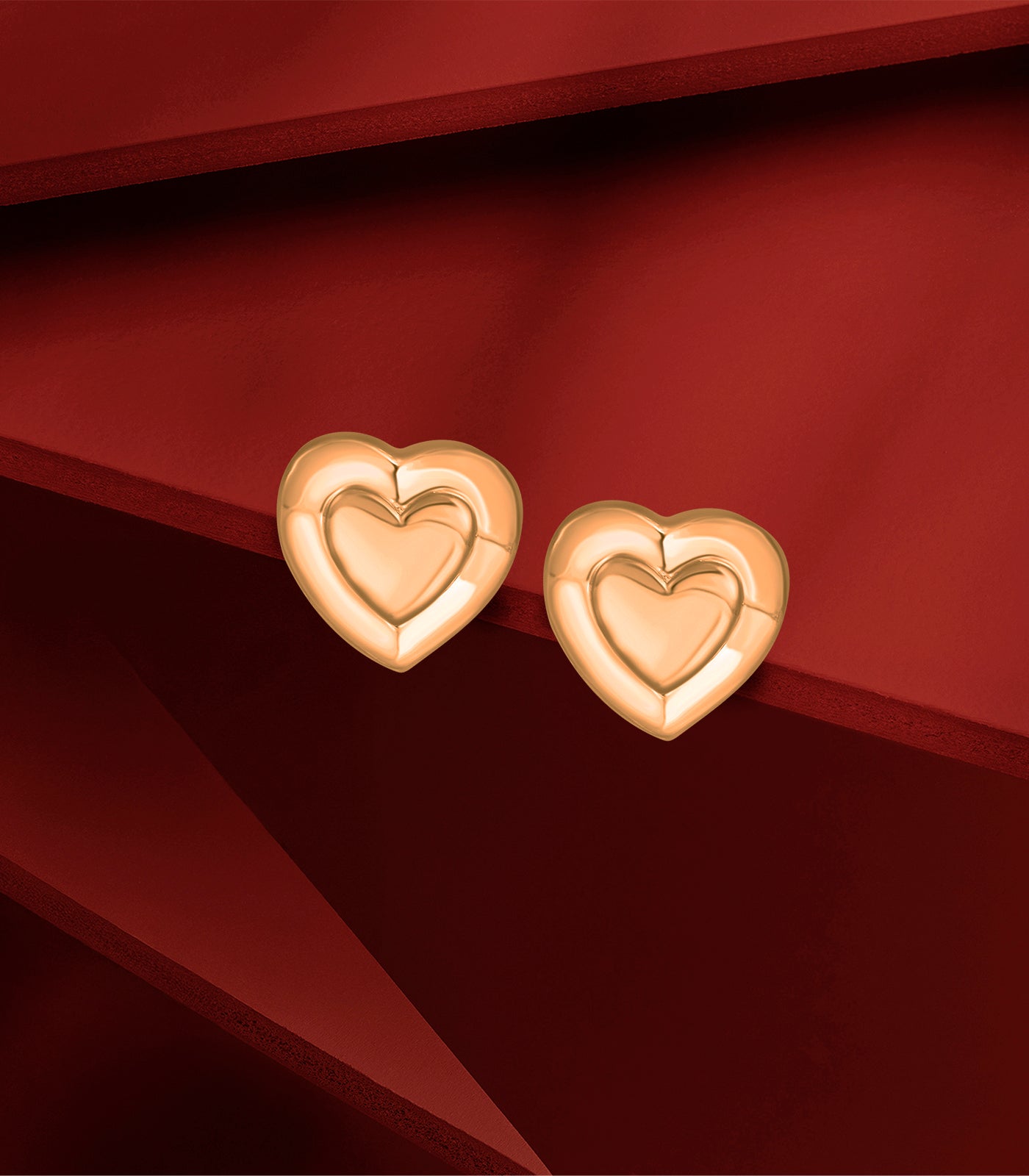 Dazzling Heart Gold Tops