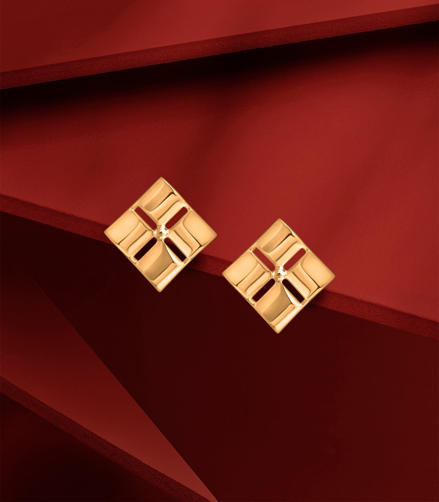 Shining Square Gold Tops