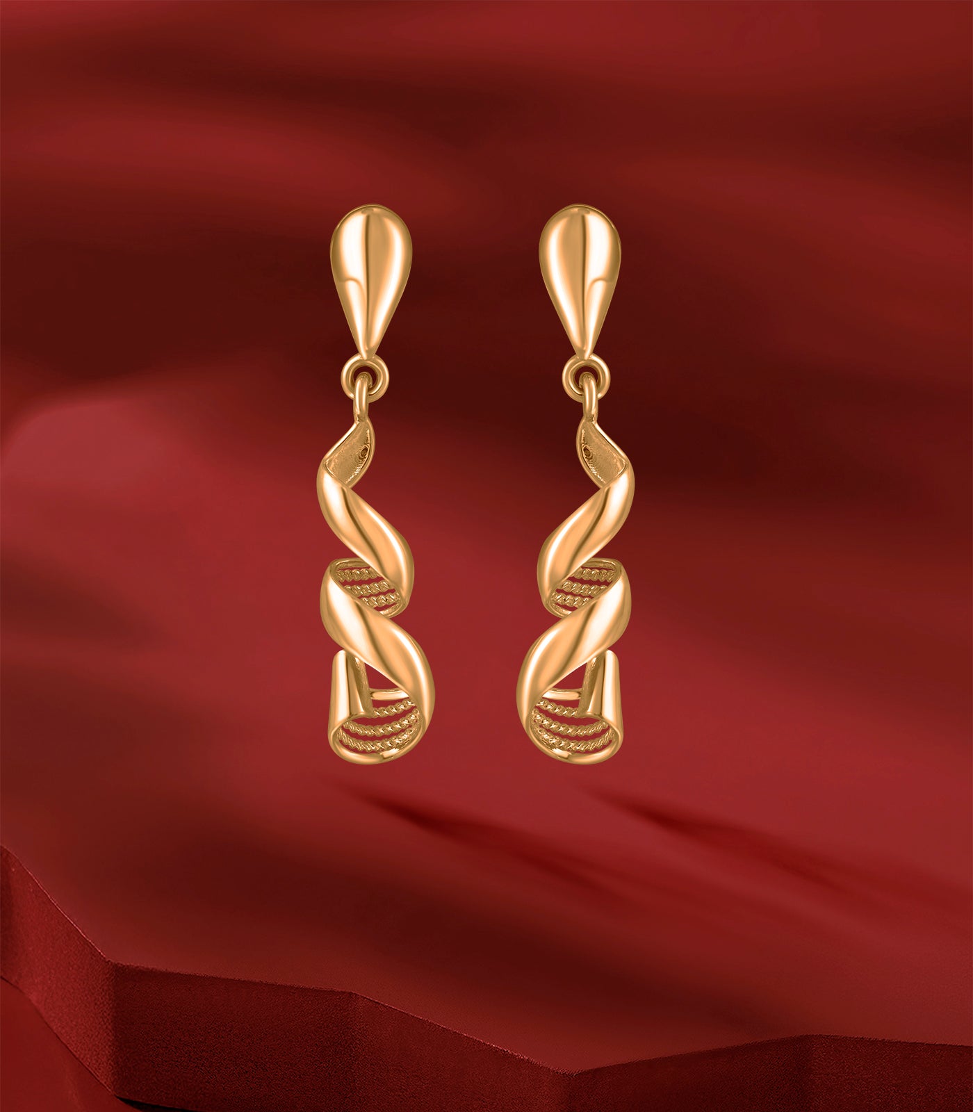 Spiral Texture Gold Tops