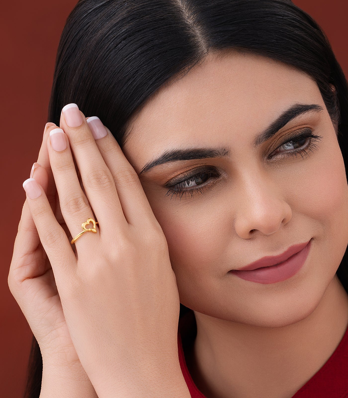 Timeless Heart Gold Finger Ring