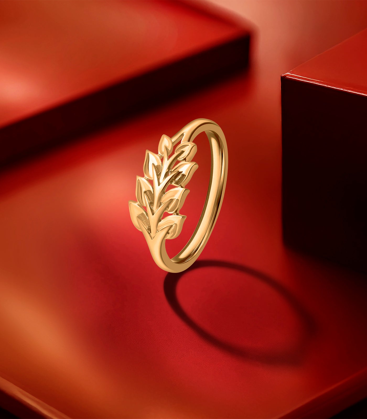 Blooming Grace Gold Finger Ring