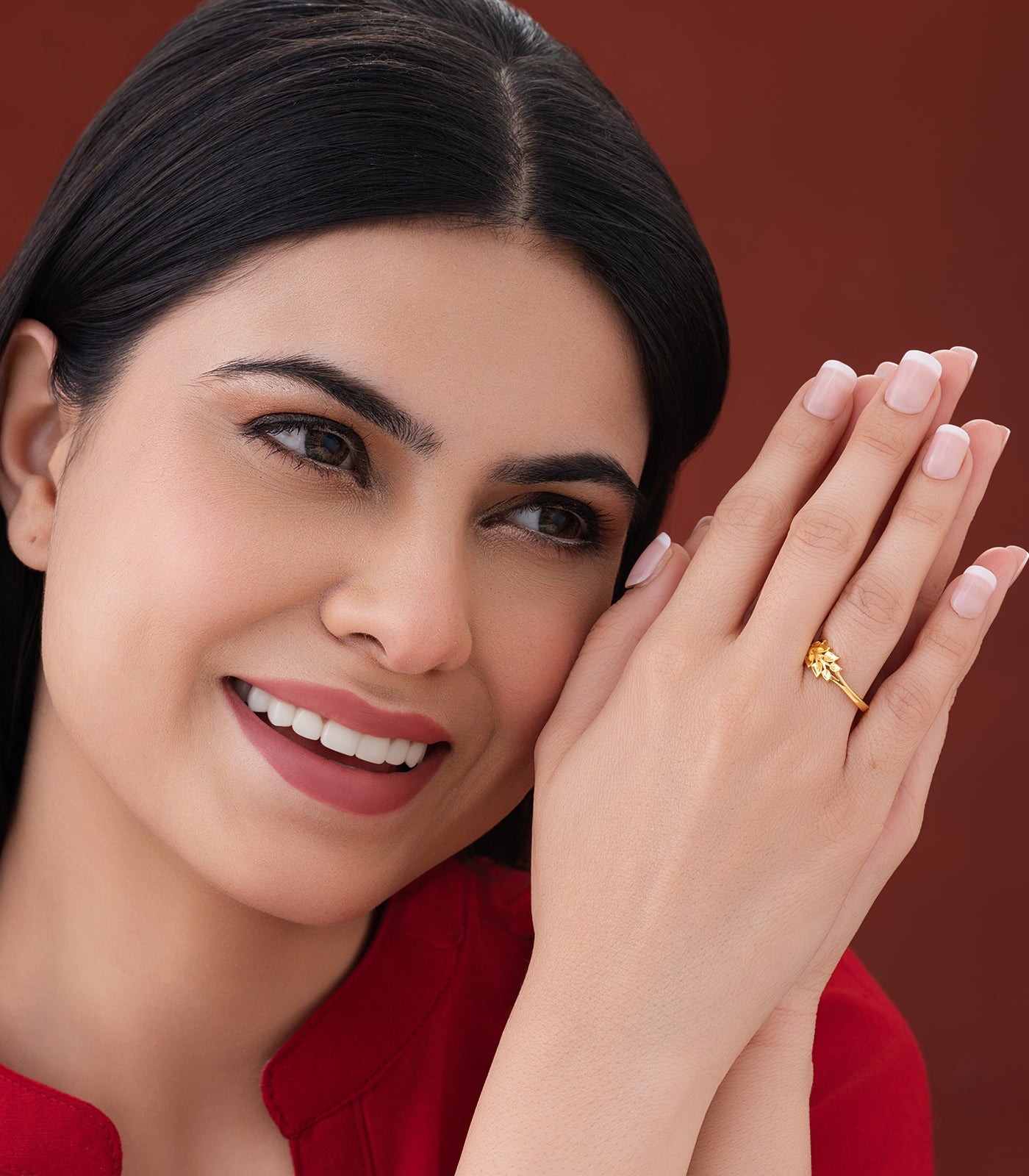 Blooming Grace Gold Finger Ring