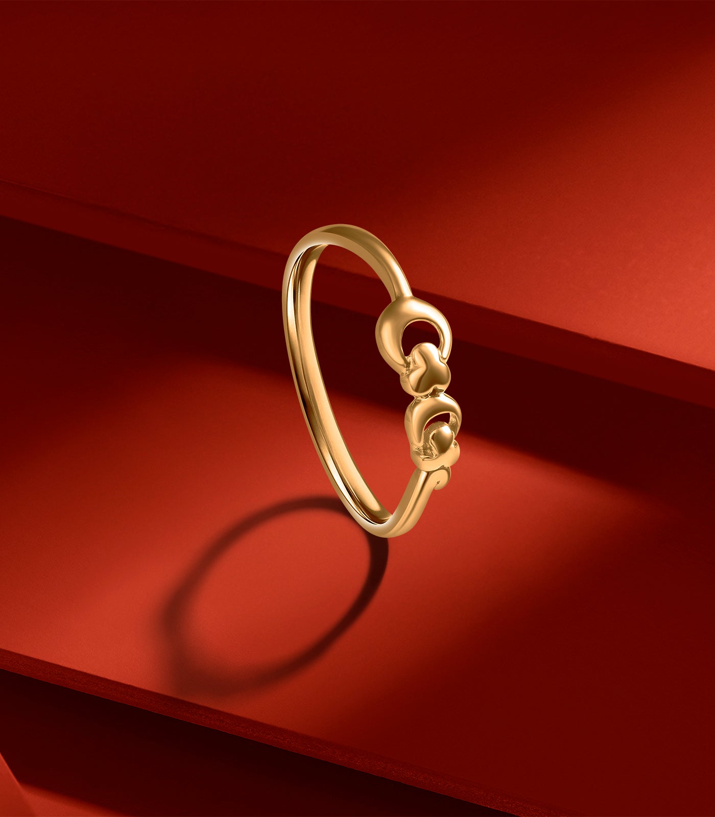 Subtle Harmony Gold Finger Ring