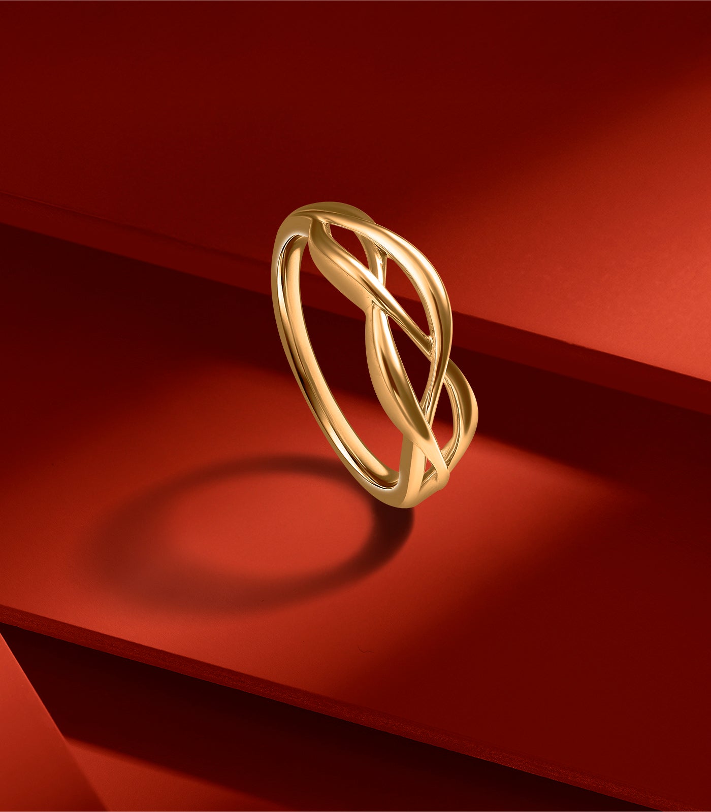 Mystic Maze Gold Finger Ring