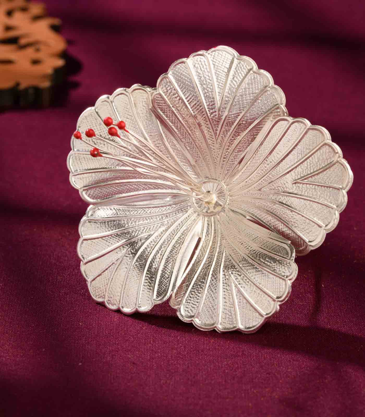 Silver Jaswand Phul Large