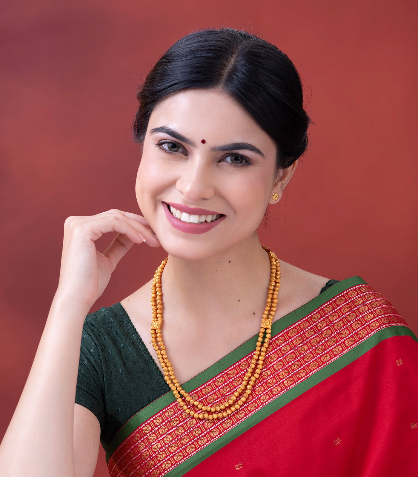 Spherical Dual Layer Necklace