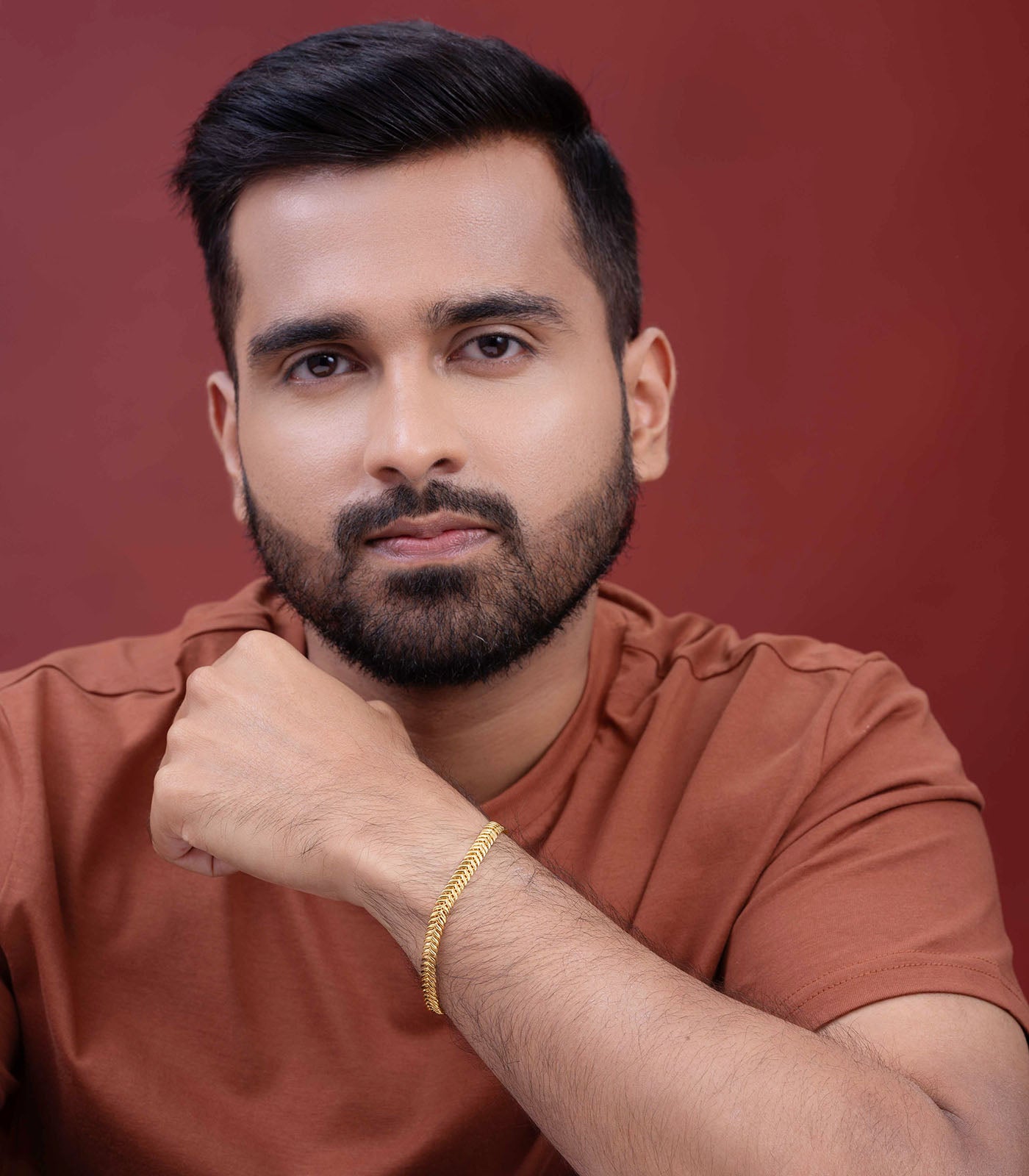 Regal Weave Gold Bracelet