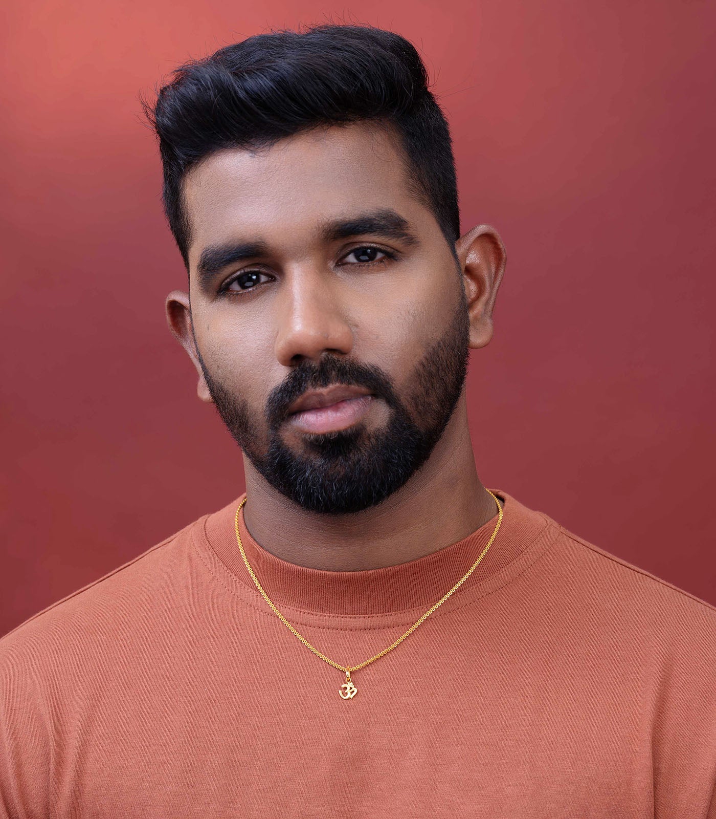 Om Gold Chain Pendant